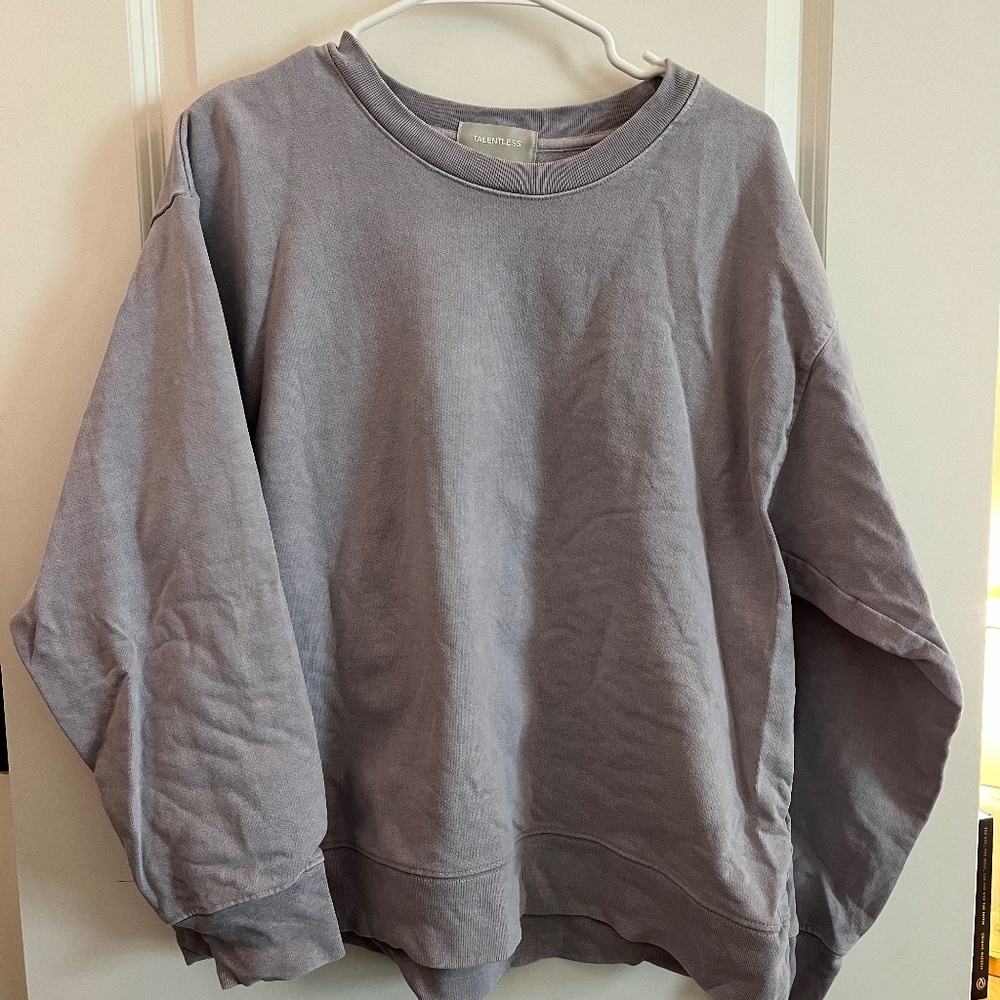 Talentless Purple Oversized Crewneck Women's Size S/M